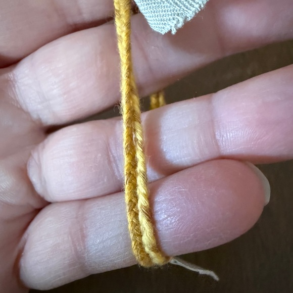 Gap Yellow Braided Friendship Bracelet Pair For Adults Only New With Tag - Picture 4 of 6